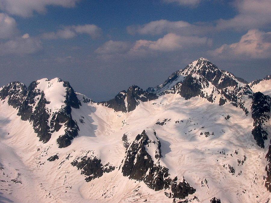 Jaworowy, Ostry, Mały Lodowy i za nim Lodowy