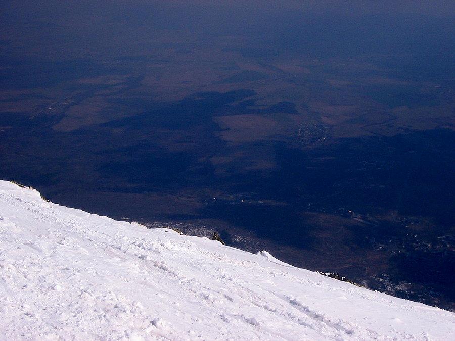 Widok na południe w stronę wiosek w okolicach Popradu