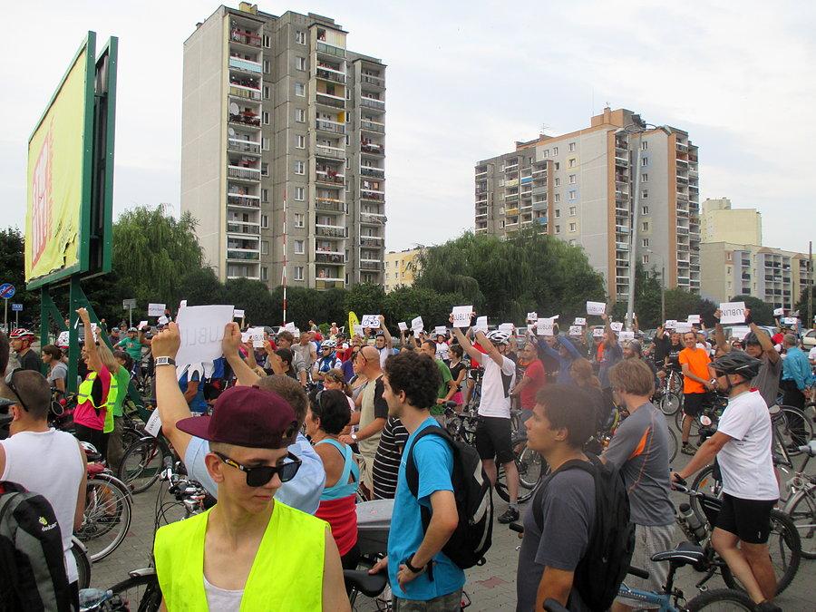 Lubelsko-Świdnicka Masa Krytyczna - manifestacja między miastami