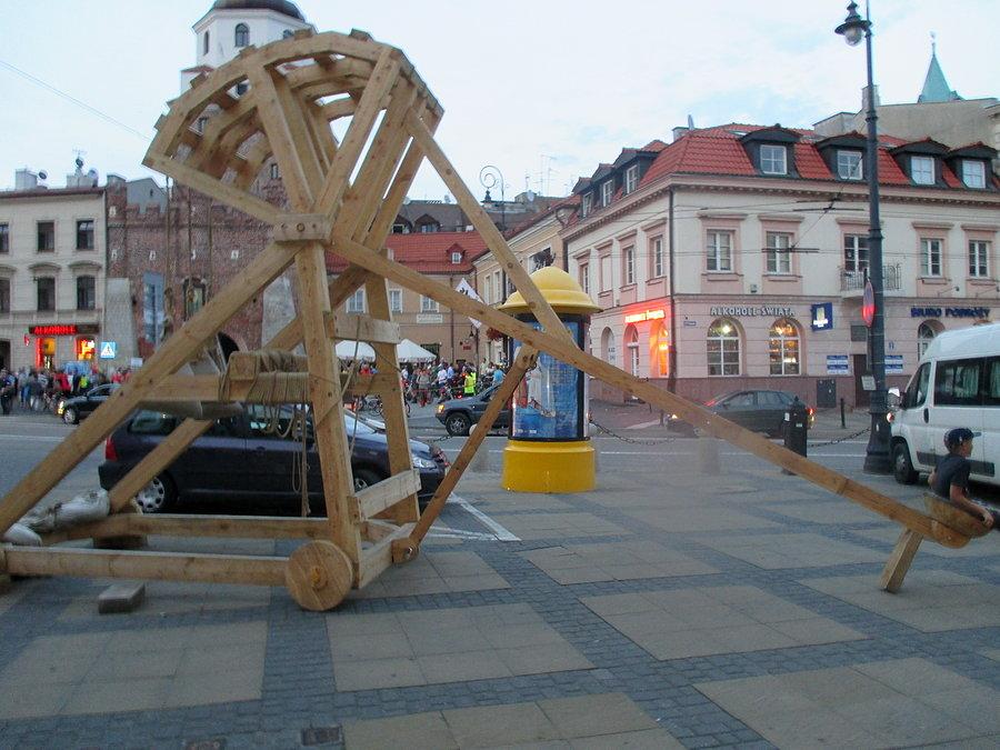 Lubelsko-Świdnicka Masa Krytyczna - katapulta Patriot gotowa do strzału
