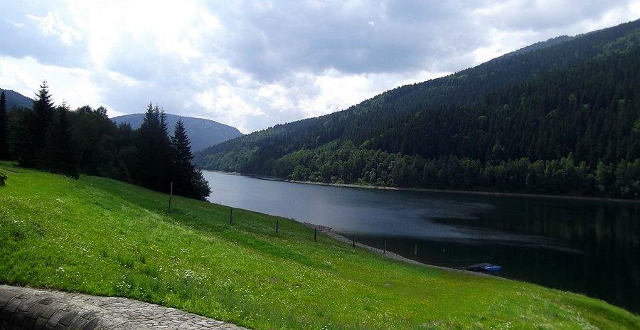 Zapora w Moravce, zawracam i jadę w kierunku domu