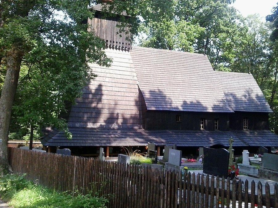 Guty, drewniany kościół z 1563 roku