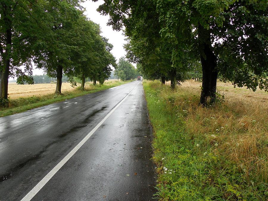 Pas rowerowy na szosie - lepszy rydz niż nic :)