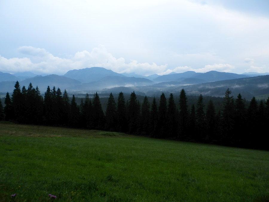 Parujące Tatry z Płazówki