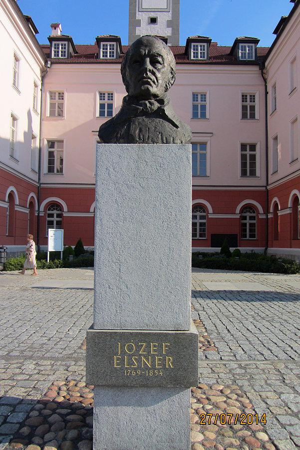 Grodków - pomnik Józefa Elsnera, nauczyciela Fryderyka Chopina
