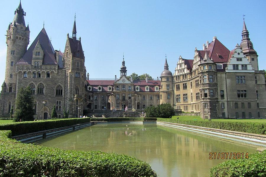 Zamek Moszna - panorama