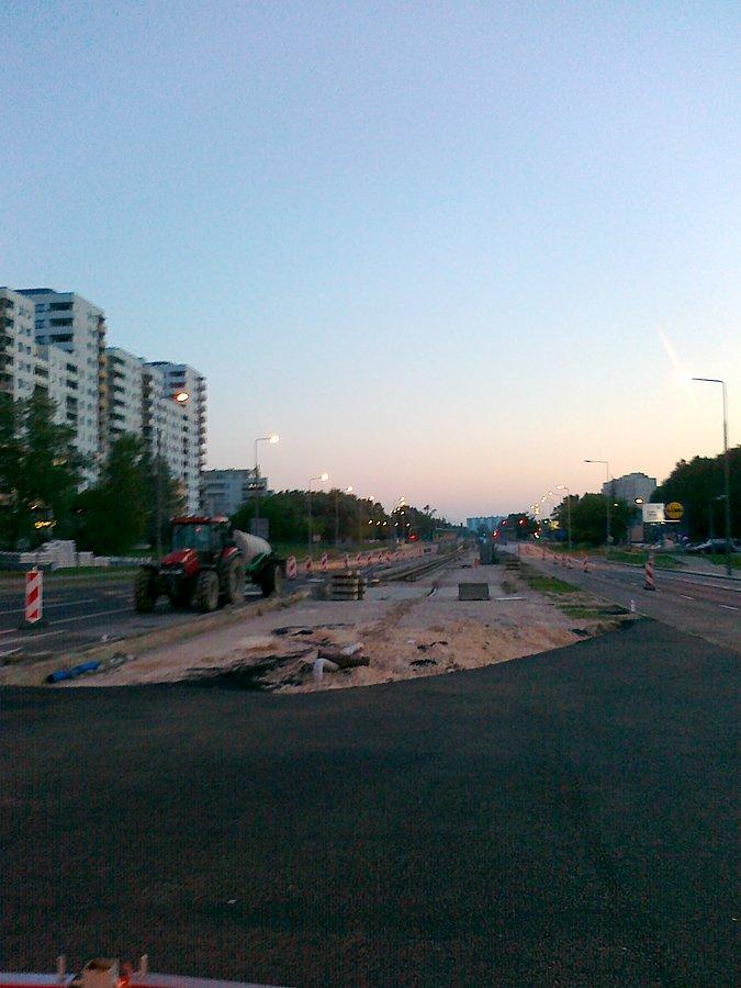 Na fragamencie Powstańców położyli już tory tramwajowe