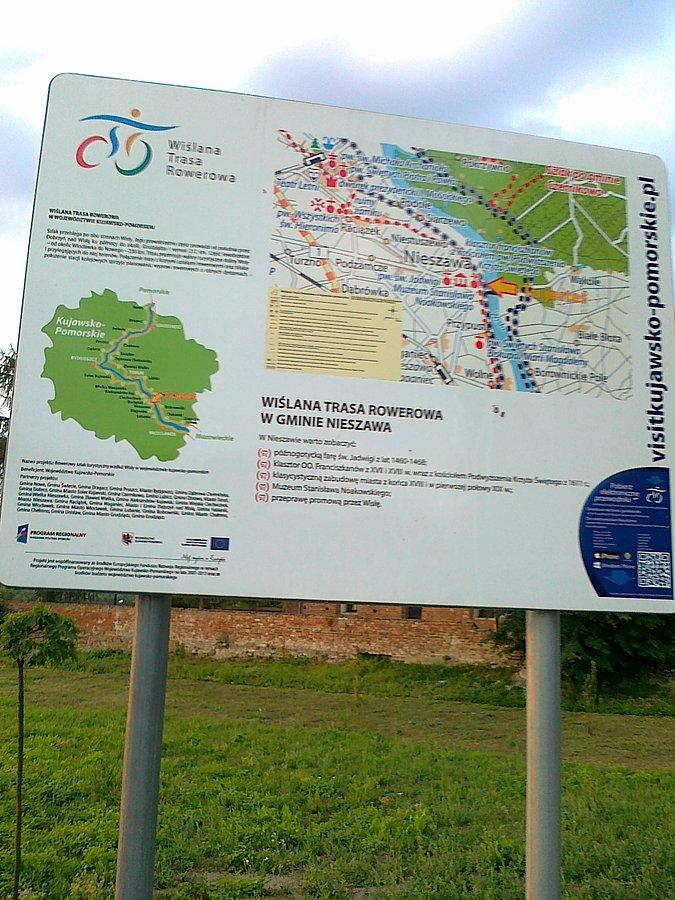 To fragment Wiślanego Szlaku Rowerowego w budowie