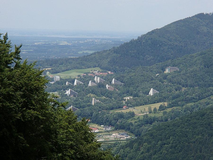 Widok z podejścia na Czantorię