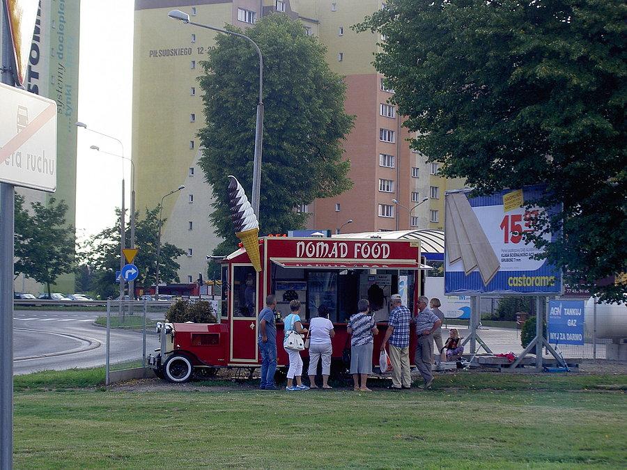 Budka z lodami w Nysie