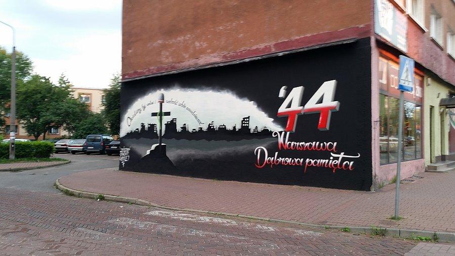 Mural w DG ku pamięci Powstania