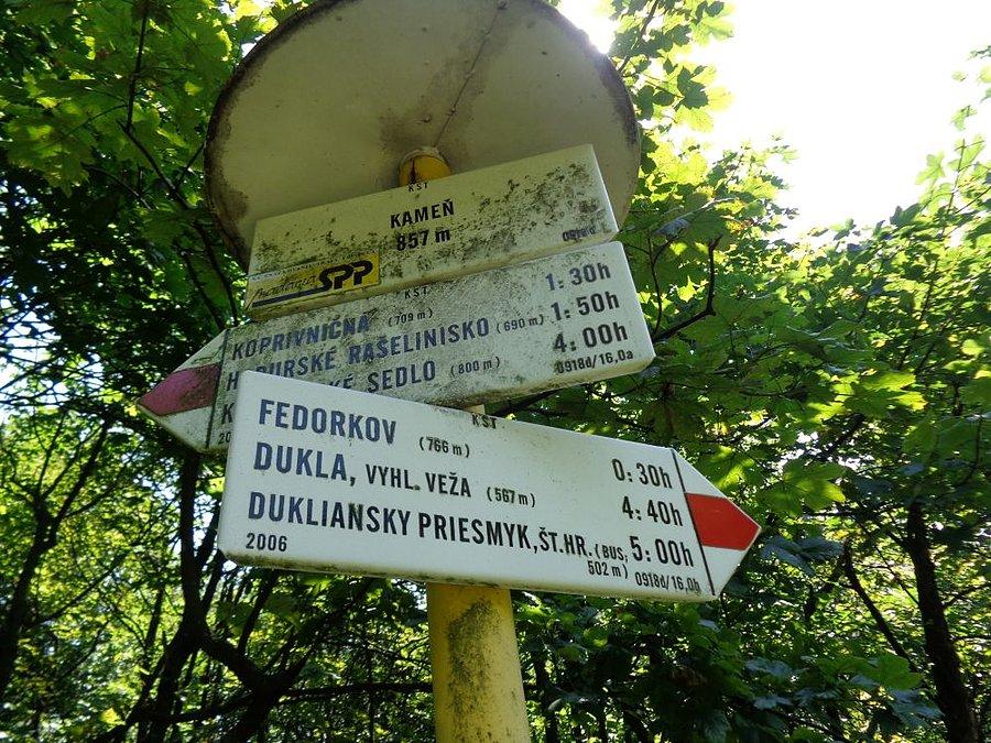 Najwyższy punkt wycieczki - Kamień 857 m
