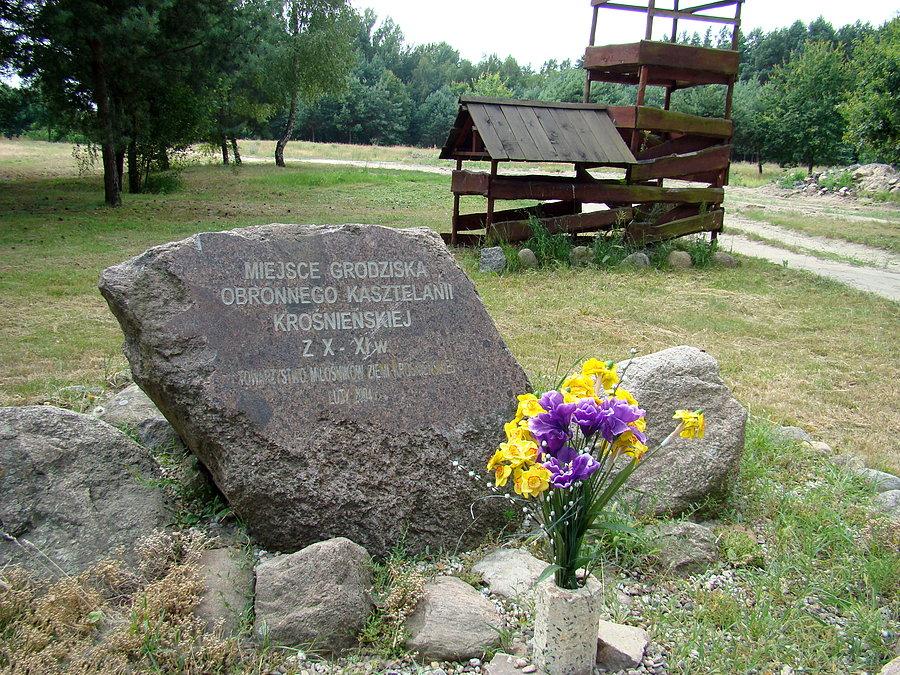 Miejsce grodziska obronnego kasztelanii krośnieńskiej z X-XI w. w Gostchorzu