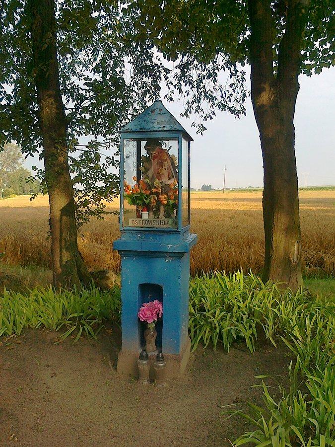 Chrystus Frasobliwy na rozwidleniu dróg Pilaszków- Myszczyn