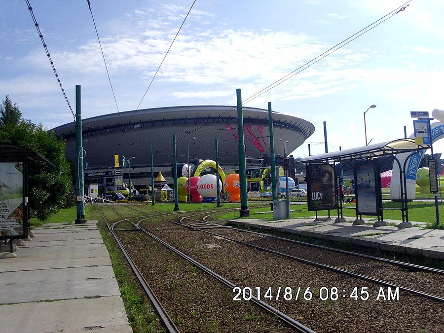 Katowice w trakcie przygotowań do zakończenia etapu 71 Tour de Pologne