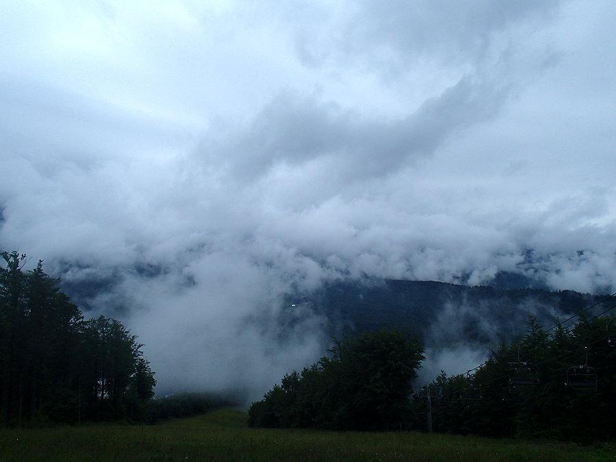 Pochmurny widok z Mosornego Gronia