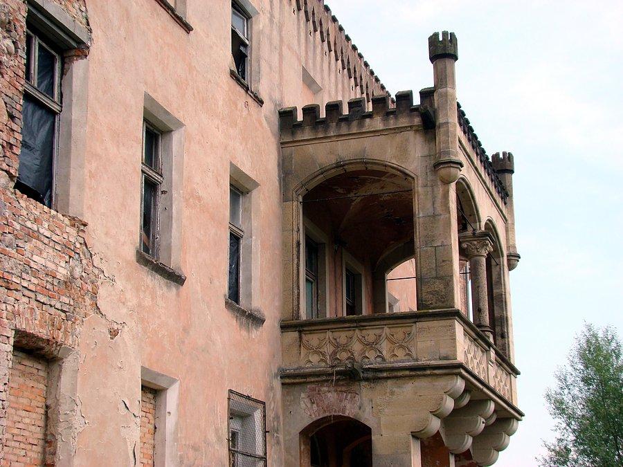 Pałac w Górzynie, XVII w. Widok na loggię