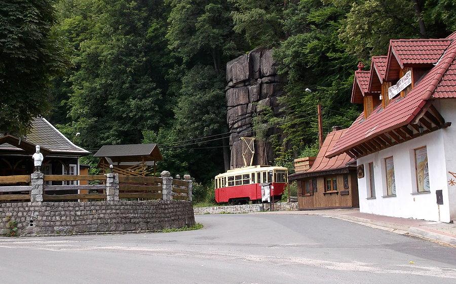 Znany tramwaj w Podgórzynie