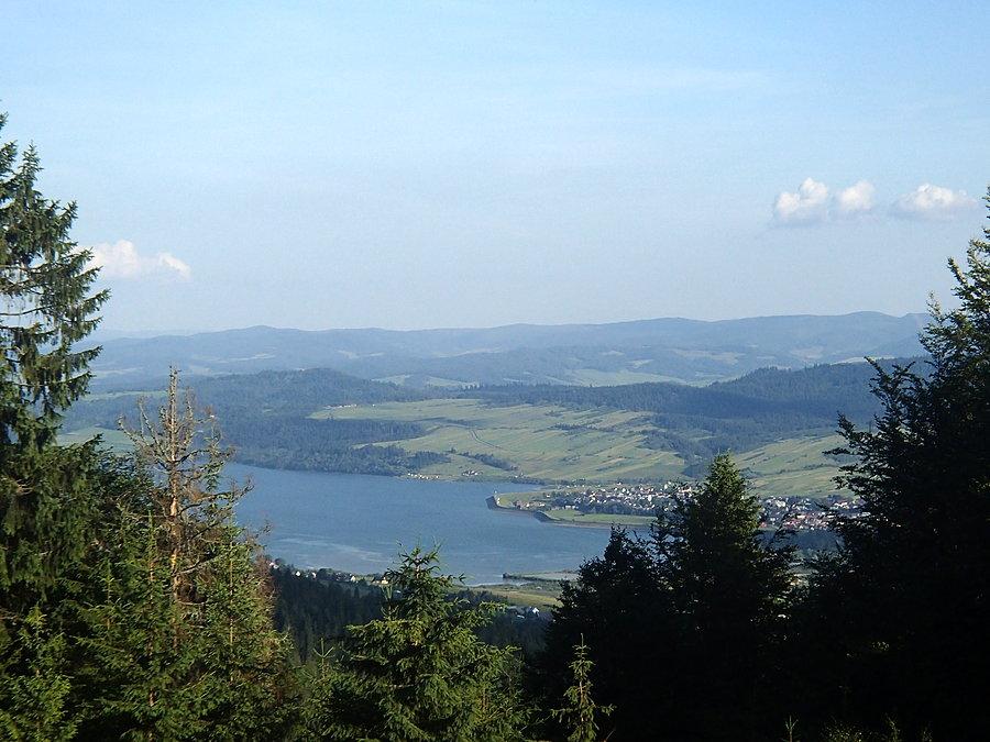 Widok na jezioro Czorsztyńskie