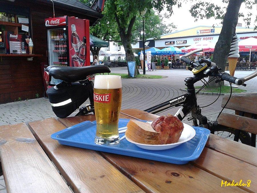 Nie sportowa przekąska po niezłej trasie