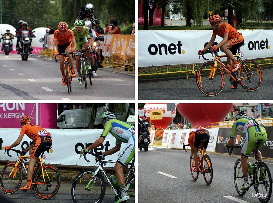 TdP 2014, Katowice - ucieczka - Mateusz Taciak i Matthias Krizek