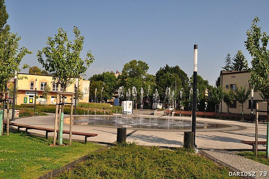 Fontanna na placu Jana Pawła II w Zawierciu
