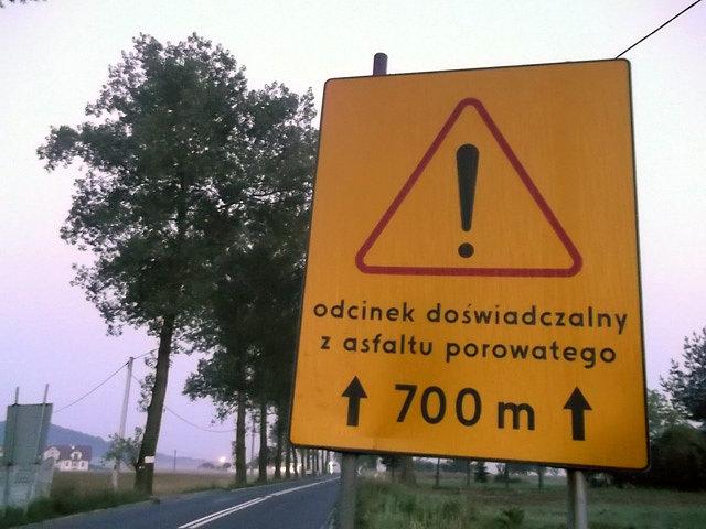 Eksperymentalny asfalt