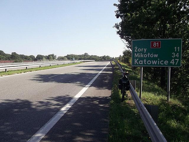 DK81, którą miałem początkowo jechać na Katowice