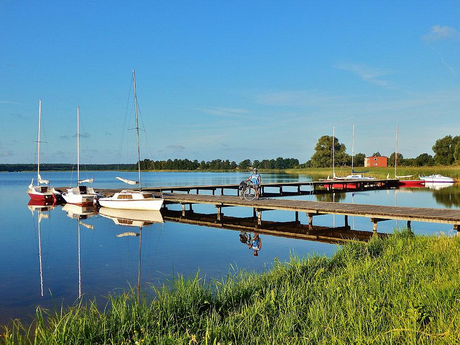 Kociewsko- Borowiacki Rajd Rowerowy. Osiek. Poranek nad jeziorem Kałębie