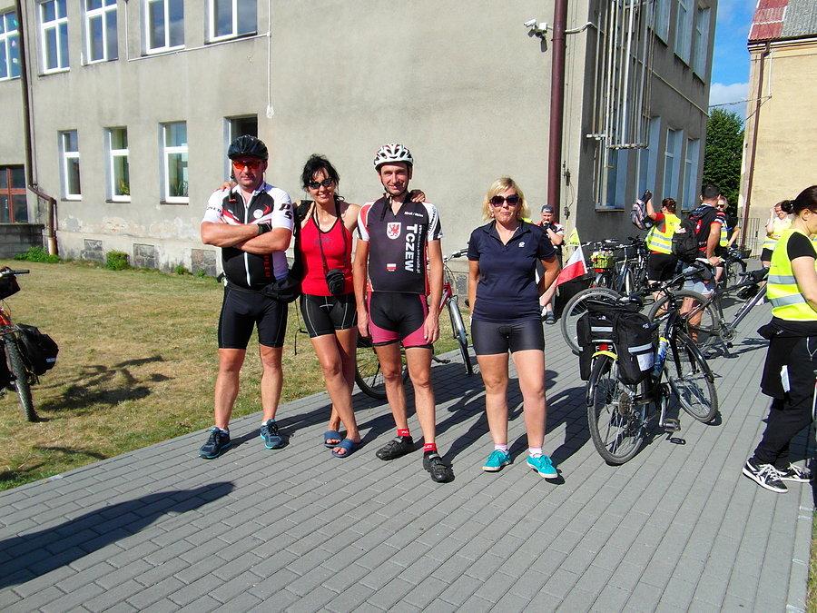 Zbiórka i pożegnanie Rowerzystów - Osiek