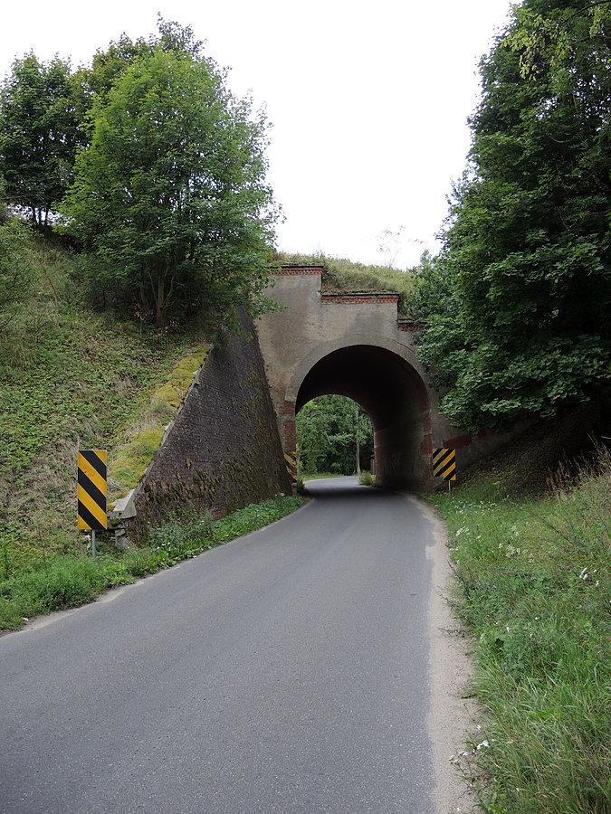 Wiadukt kolejowy na trasie w kierunku Goraju (widok od strony Pianówki)