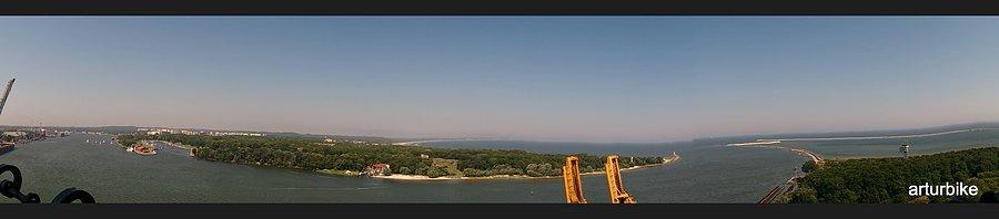 Piękna panorama z tarasu latarnianego