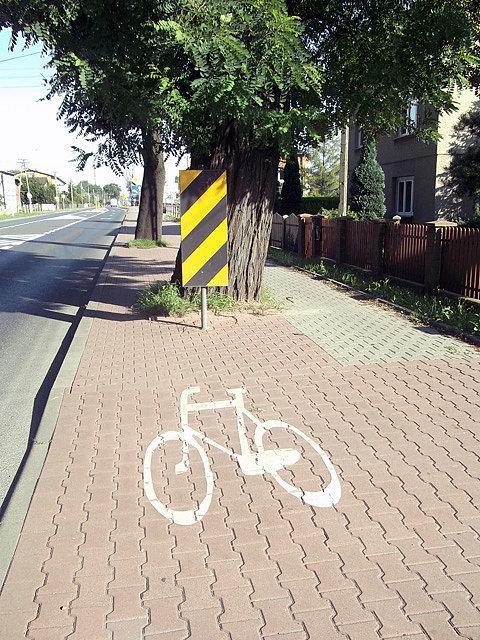 Ciekawa ścieżka rowerowa