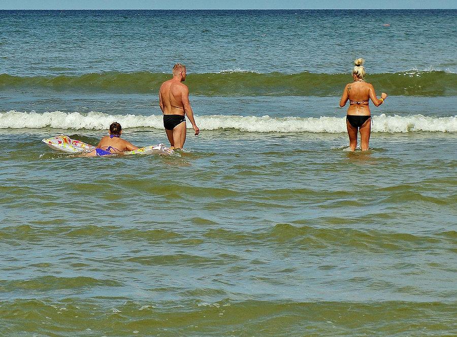 Plaża w Jantarze. Miejsce docelowe, dzisiejszej wycieczki,