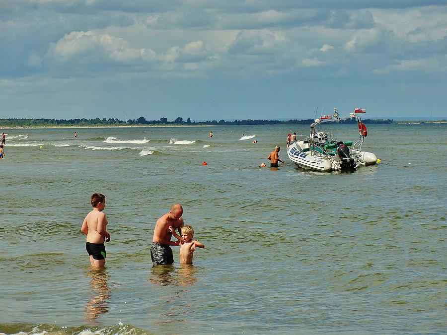 Plaża w Jantarze. Miejsce docelowe, dzisiejszej wycieczki,
