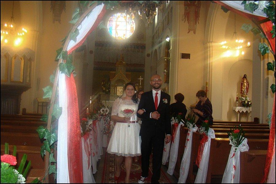 Wyjście z kościoła z Żoną :)