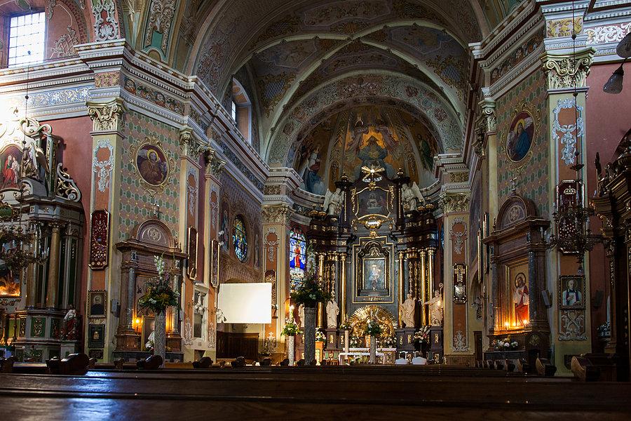 Wnętrze kolegiaty Bożego Ciała w Jarosławiu