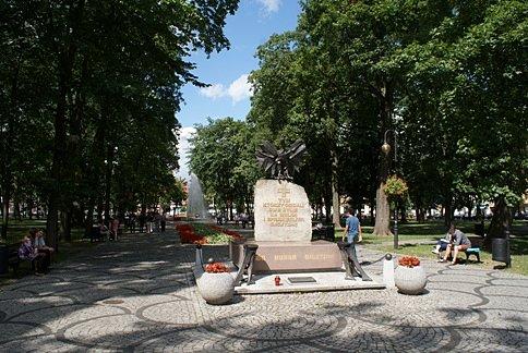 Główny plac w Augustowie