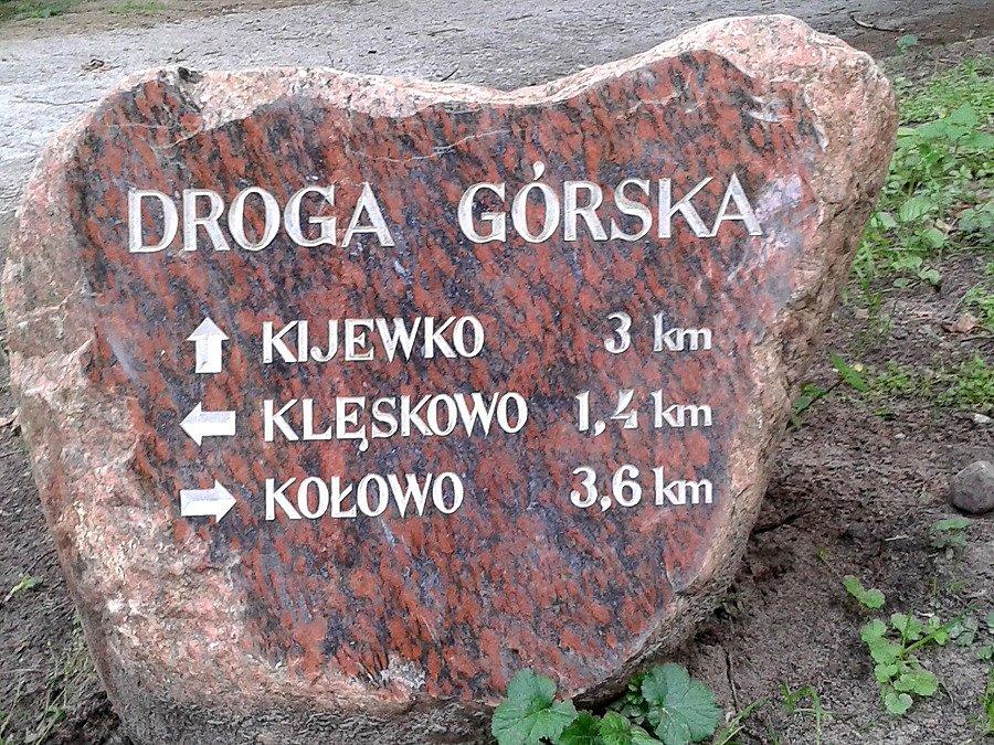 Droga Górska -kierunkowskaz