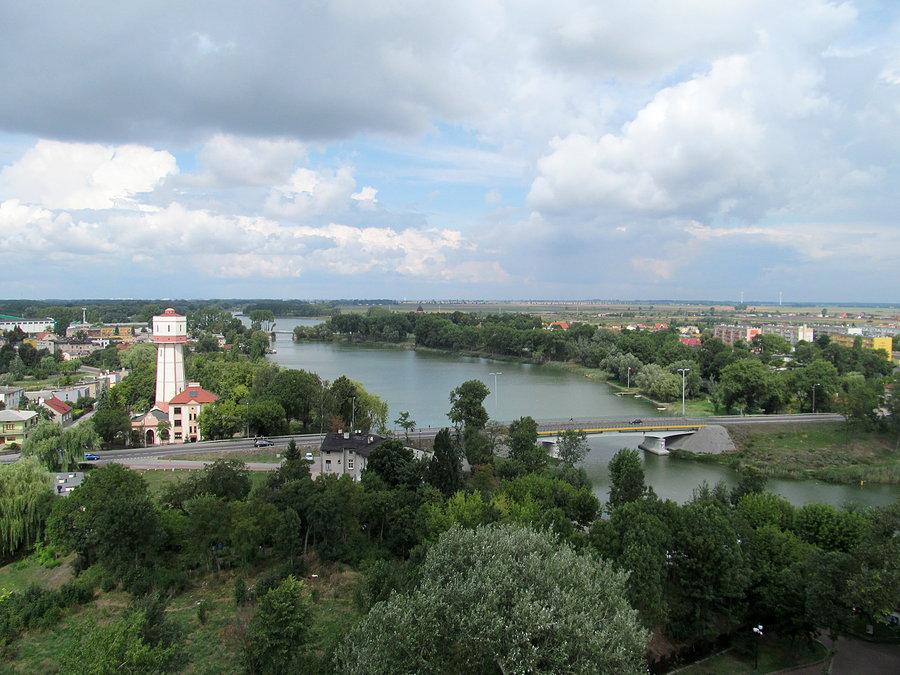 Widok z wieży - Kruszwica