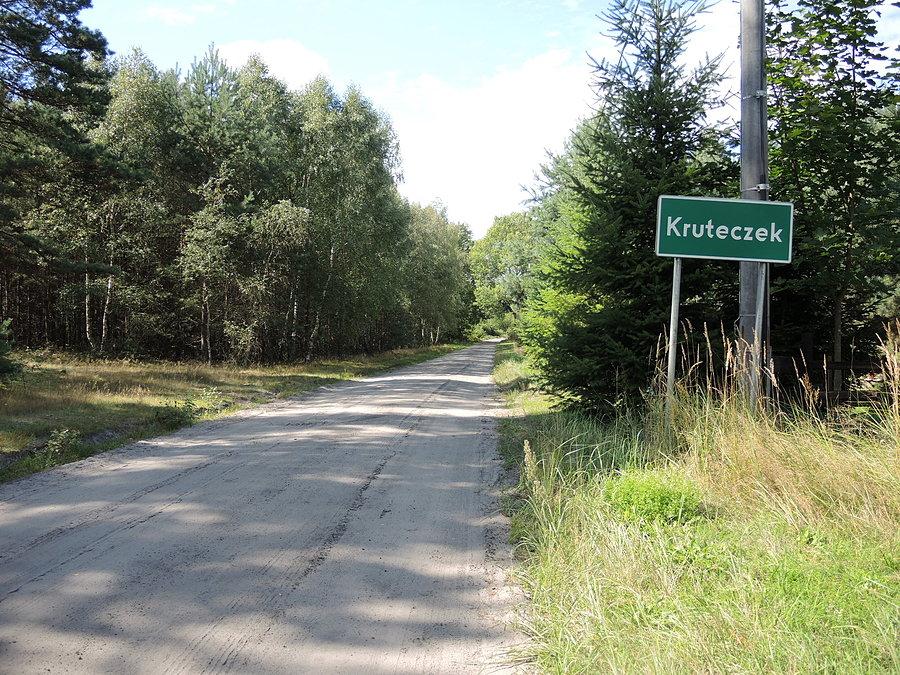 Kruteczek i dalej w kierunku jeziora