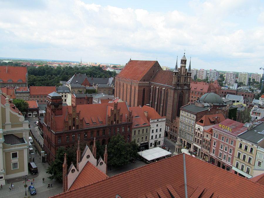 Toruń - widok z wieży ratuszowej