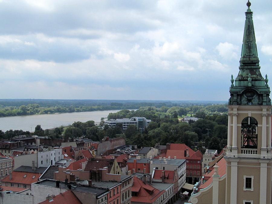 Toruń - widok z wieży ratuszowej