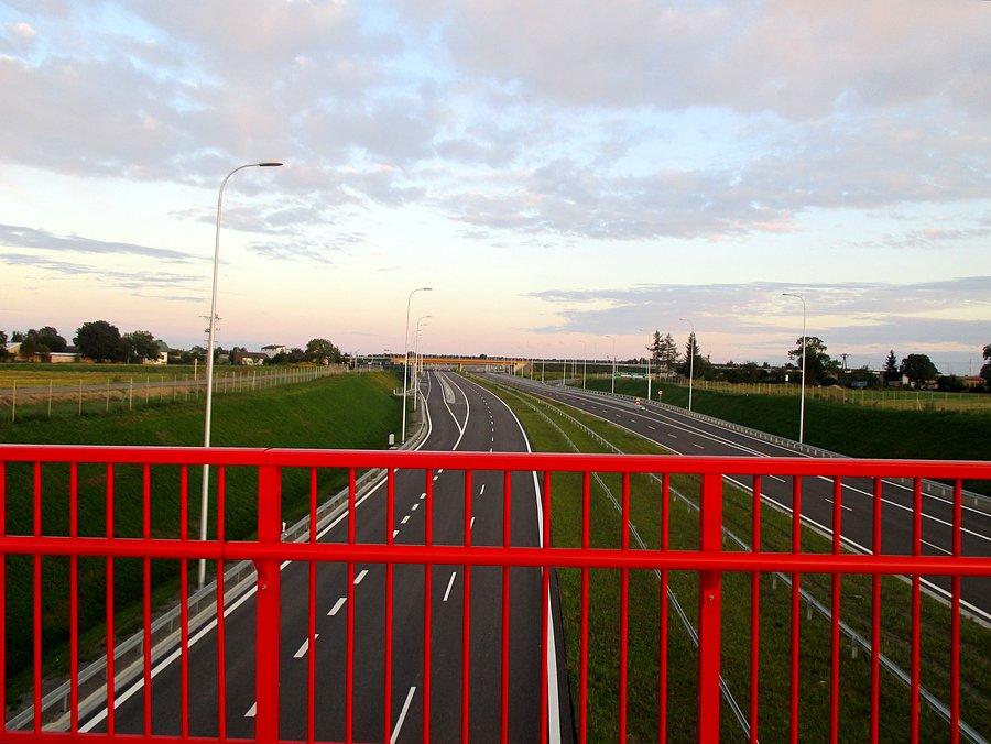 Wschodni fragment (jeszcze zamkniętej) obwodnicy Lublina