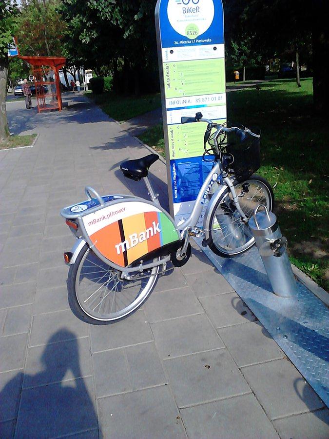 Tu dojechałam rano