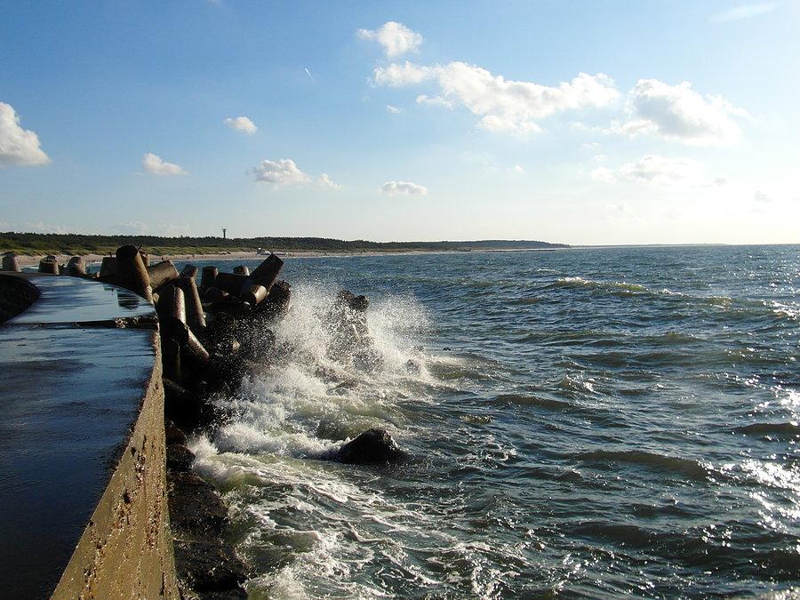Na falochronie - Ustka