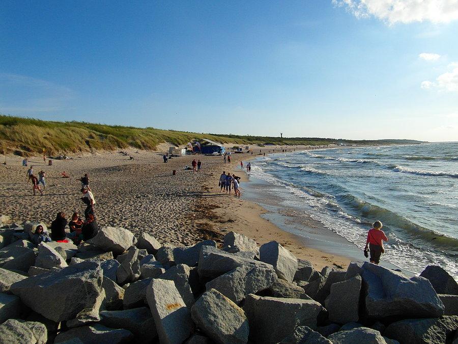 Plaża zachodnia w Ustce