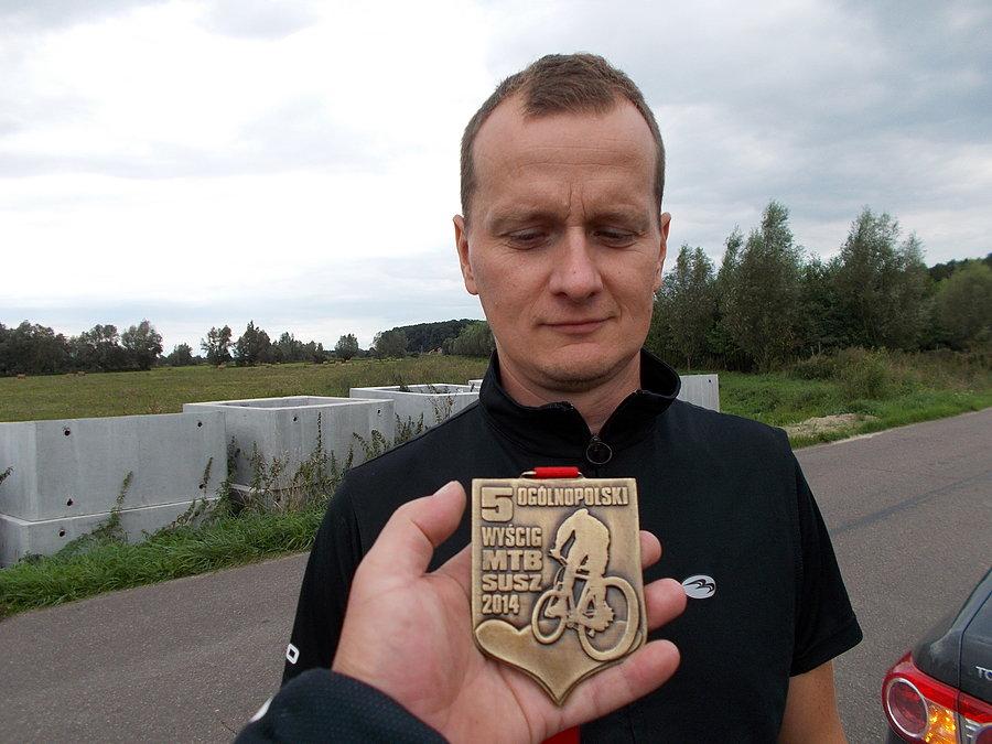 Mikołaj z medalem MTB Susz