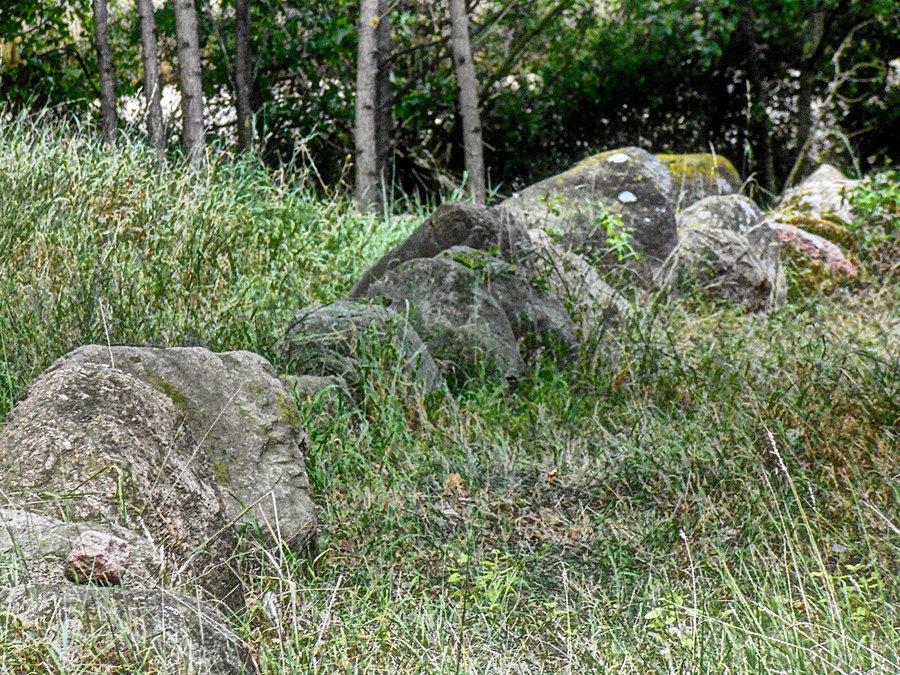 Fragment grobu megalitycznego za Krępcewem
