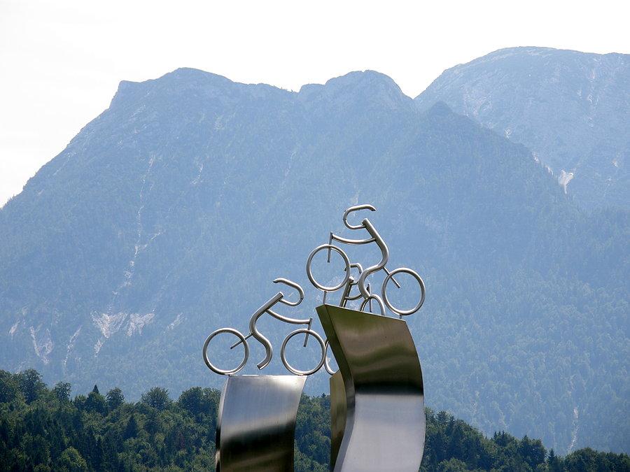 Alpejski rowerowy akcent